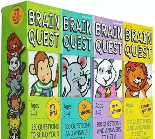 英语启蒙思维教育《Brain quest》资料下载 问答卡6册PDF+外教真人视频350集+音频mp3