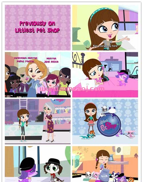 《小小宠物店》Littlest Pet Shop英文原版儿童动画片第一二季全52集 mkv格式720P下载