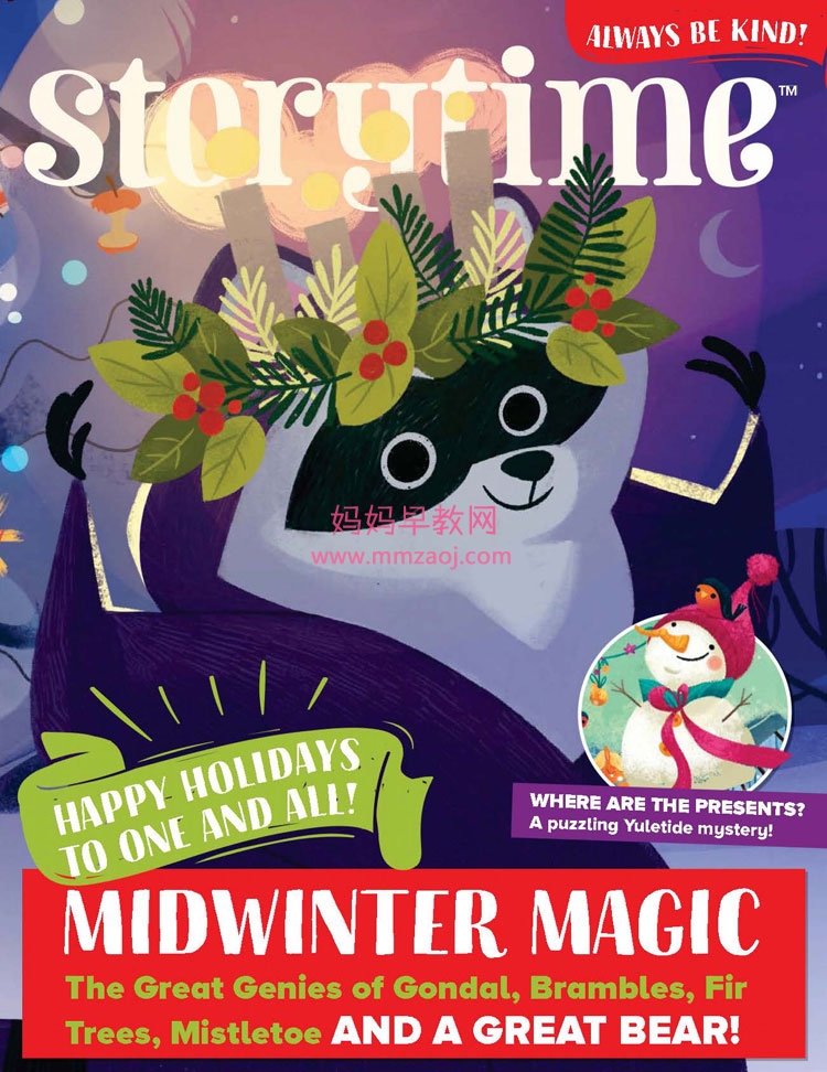 「英国儿童杂志Storytime – 2021全年12期全」英国最好的儿童杂志之一，童话宝藏